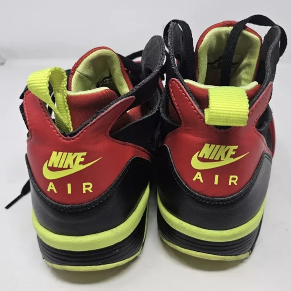 Nike Air Trainer Huarache Red Volt Sneakers Size 8 Used Excellent MSRP $220 - Picture 4 of 8